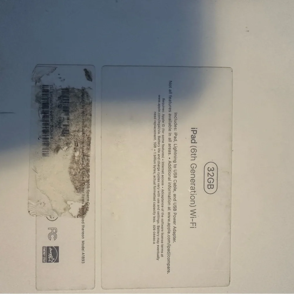 ipad (6th gen) wifi 32 gb